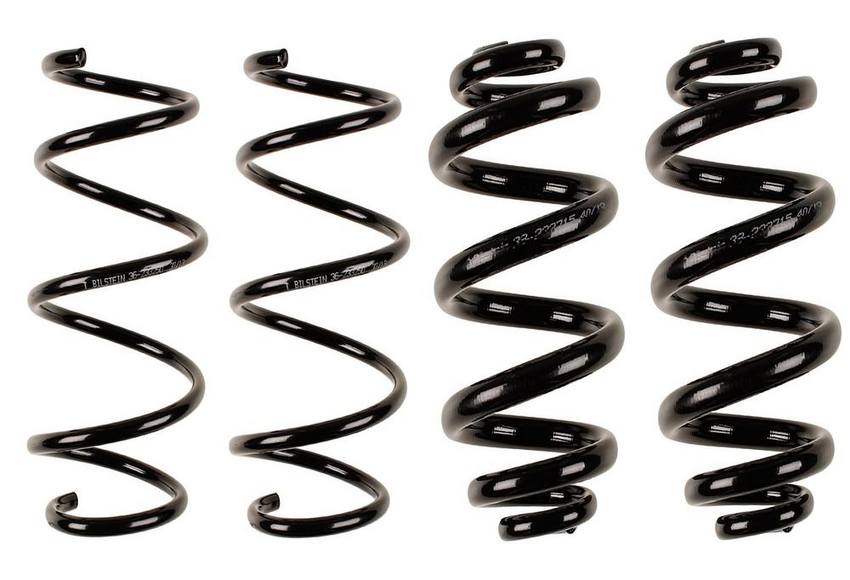 BMW Coil Spring Set - Front and Rear (Sport Suspension) (B3 OE Replacement) 33531095710 - Bilstein 3807648KIT